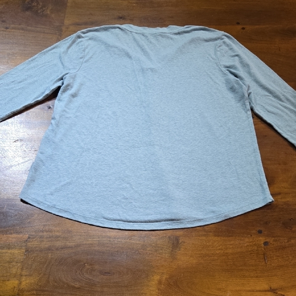Orvis Ether Green Three-Quarter Sleeve Tee Linen Blend Size XL - Picture 5 of 6
